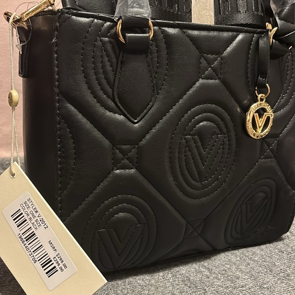 NWT VALENTINO ORALNDI LARGE QUILTED CROSSBODY/TOTE VEGAN LEATHER - Picture 6 of 6